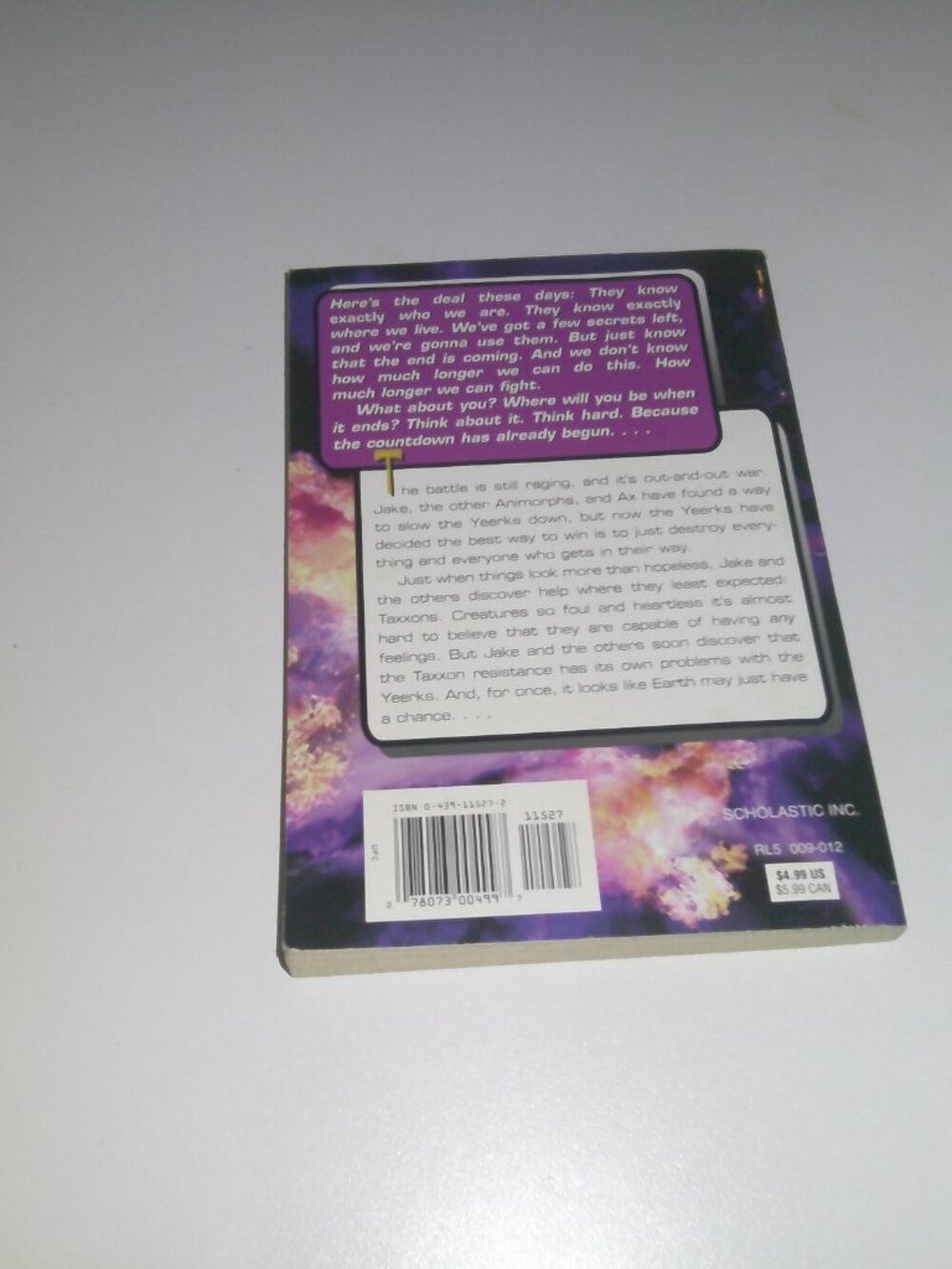 nimorphs #53 The Answer K.A. Applegate Scholastic Vintage Paperback Science Fict - Picture 4 of 5